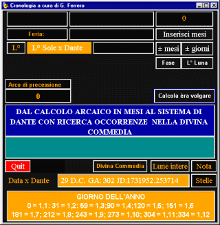 Programma di calcolo cronologico